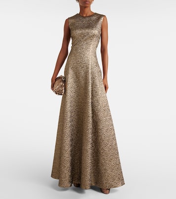 Abito lungo Nodin in jacquard con stampa | Emilia Wickstead