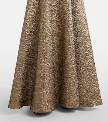 Abito lungo Nodin in jacquard con stampa | Emilia Wickstead
