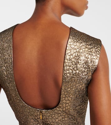 Abito lungo Nodin in jacquard con stampa | Emilia Wickstead