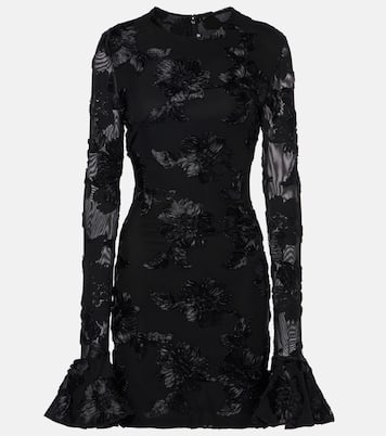 Floral embroidered mesh minidress | Rotate