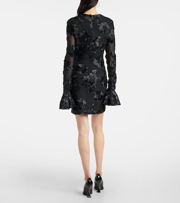 Floral embroidered mesh minidress | Rotate