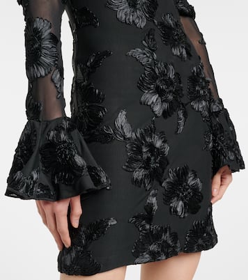 Floral embroidered mesh minidress | Rotate