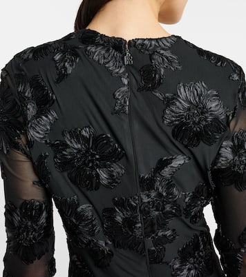 Floral embroidered mesh minidress | Rotate