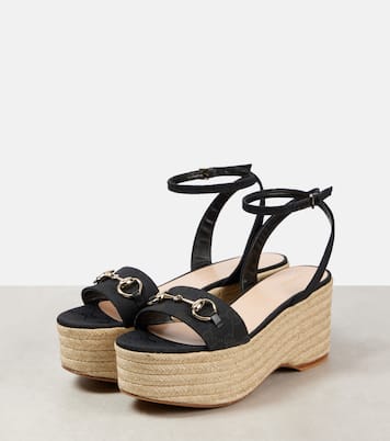 Espadrilles Lady Horsebit en daim | Gucci