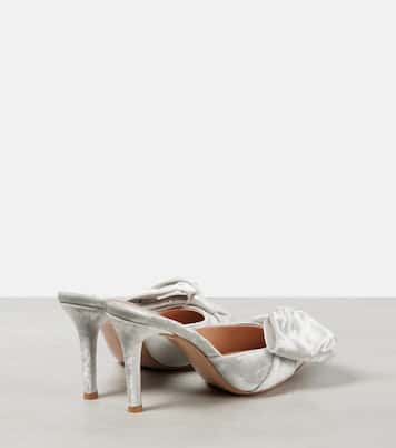Mules Velarge in velluto con fiocco | Gianvito Rossi