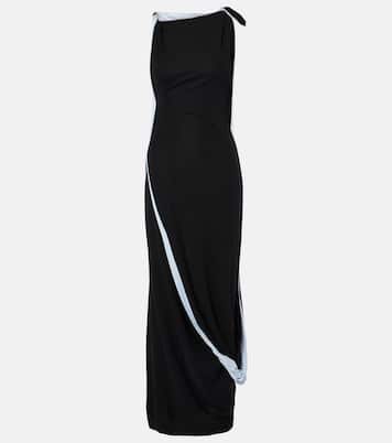 Robe midi asymétrique | Victoria Beckham