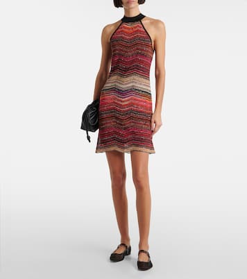 Minikleid aus Strick mit Pailletten | Missoni