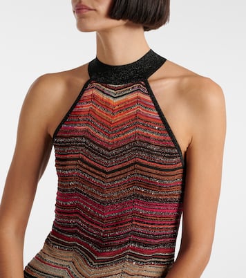 Minikleid aus Strick mit Pailletten | Missoni