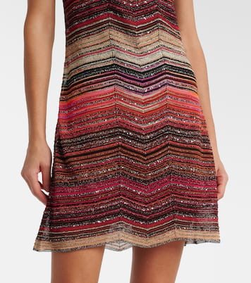 Minikleid aus Strick mit Pailletten | Missoni