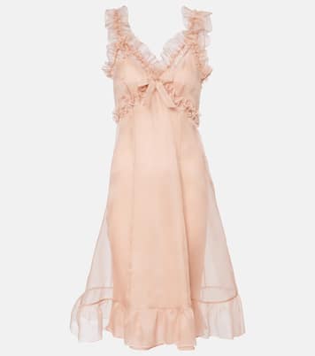 Abito corto in organza di seta | Alessandra Rich