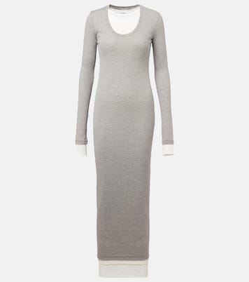 Abito lungo in jersey di cotone  | Jil Sander