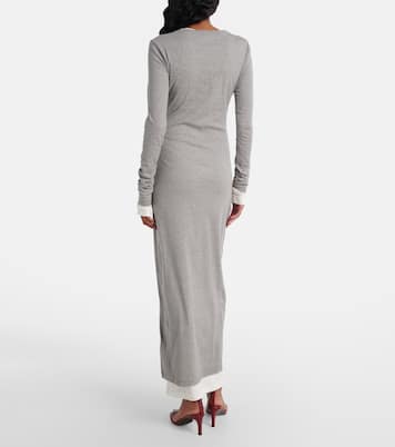 Abito lungo in jersey di cotone  | Jil Sander