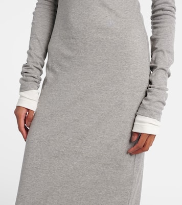 Abito lungo in jersey di cotone  | Jil Sander