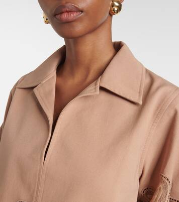 Top in gabardine con ricamo | Elie Saab