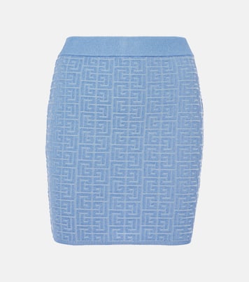 Minigonna con monogramma | Balmain