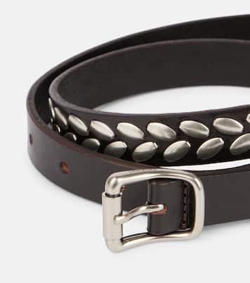 Studded leather belt | Lemaire
