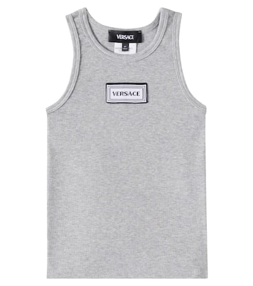 Set of 2 cotton-blend jersey tank tops | Versace Kids