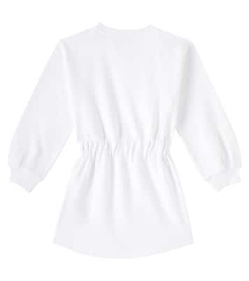 Sweatshirt-Kleid aus Baumwoll-Jersey | Balmain Kids