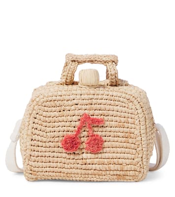 Aimane raffia shoulder bag | Bonpoint