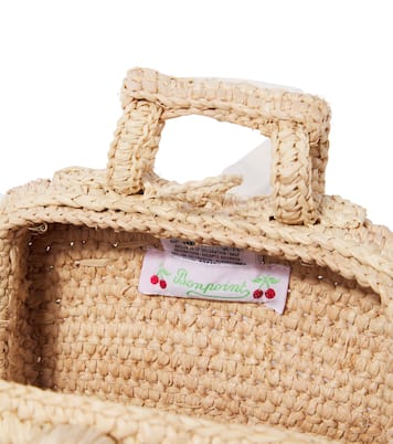 Aimane raffia shoulder bag | Bonpoint