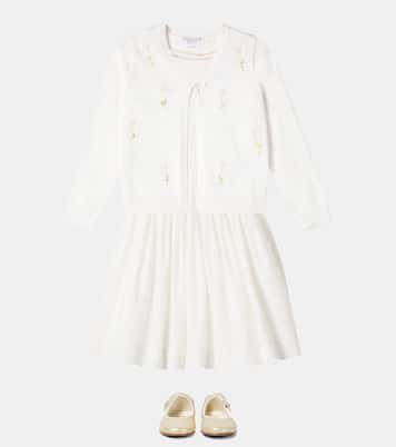 Cardigan Esmia in cotone con ricamo | Bonpoint