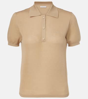Polo en coton mélangé à logo | Moncler