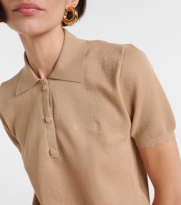 Polo en coton mélangé à logo | Moncler