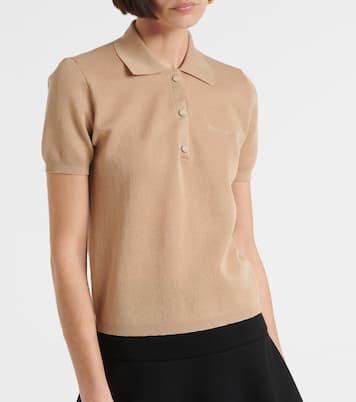 Polo en coton mélangé à logo | Moncler