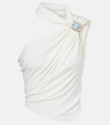 Duo Bezel asymmetric jersey top  | Christopher Esber