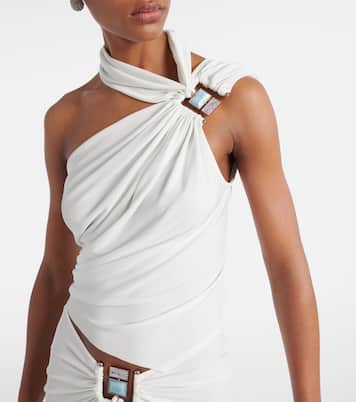 Duo Bezel asymmetric jersey top  | Christopher Esber