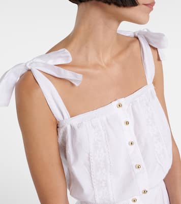 Top Giulia de algodón con encaje  | Melissa Odabash