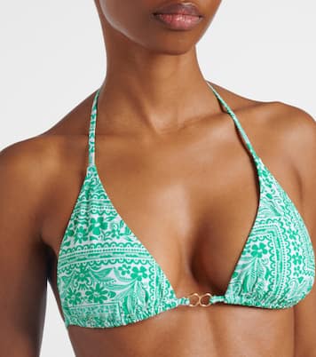 Costa printed halterneck bikini top | Melissa Odabash