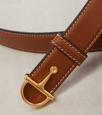 Cinturón de piel con Horsebit | Gucci