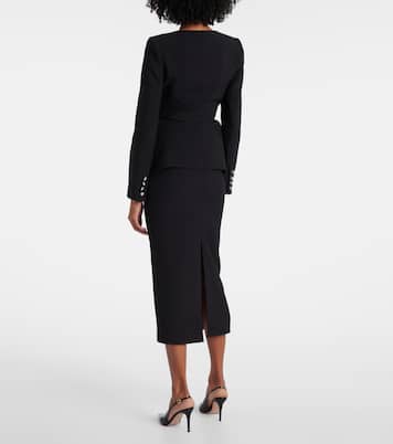 Giacca in crêpe con peplum | Roland Mouret