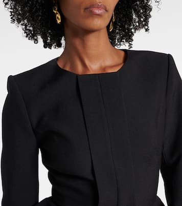 Giacca in crêpe con peplum | Roland Mouret