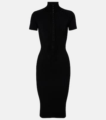 Ribbed-knit midi dress | Mugler