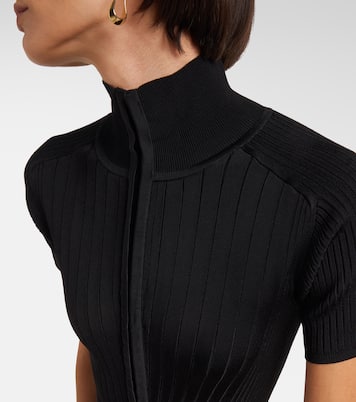 Ribbed-knit midi dress | Mugler