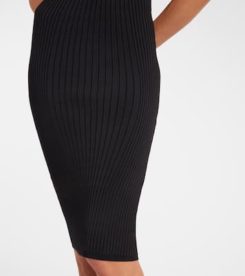 Ribbed-knit midi dress | Mugler