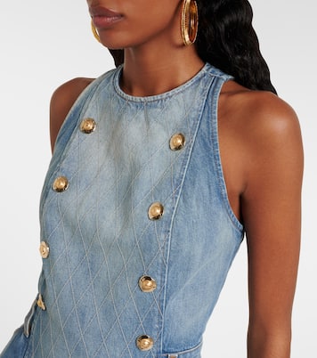 Minikleid aus Denim | Balmain