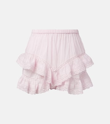 Geana lace-trimmed cotton shorts | Marant Etoile