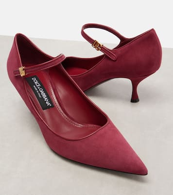 Mary-Jane-Pumps DG aus Veloursleder | Dolce&Gabbana