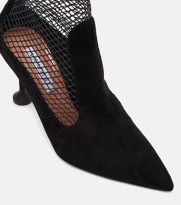 Dawn 85 suede and mesh ankle boots | Aquazzura