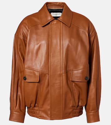 Oversized leather jacket | Saint Laurent
