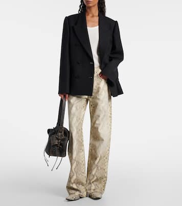 Double-breasted wool suit jacket | Acne Studios