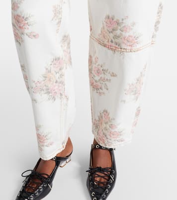 Mid-Rise Barrel Jeans Stary | Ganni