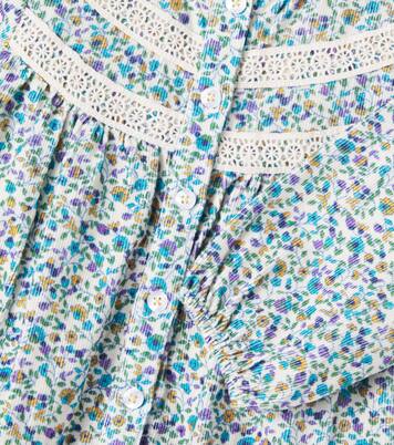 Floral cotton corduroy jumpsuit | Louise Misha