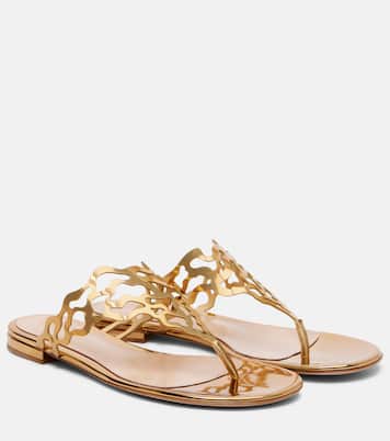 Metallic-leather sandals | Gianvito Rossi
