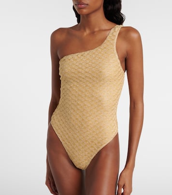 One-shoulder lamé swimsuit | Missoni
