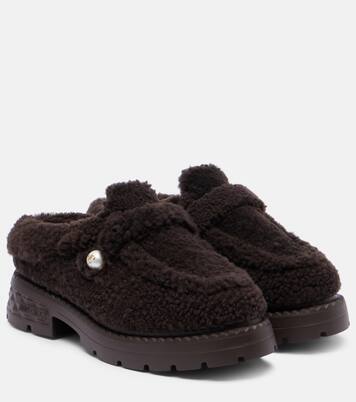 Shea shearling platform mules | Jimmy Choo
