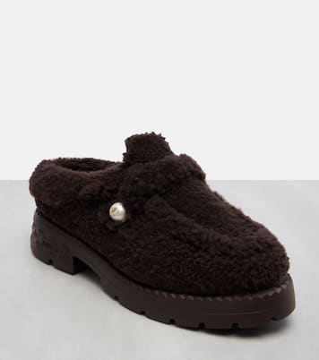 Shea shearling platform mules | Jimmy Choo